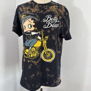 Betty Boop T Shirt Womens‎ M Tie Dye Motorcycle Biker Wild Ride Graphic Y2K 90s